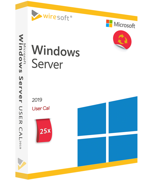 MICROSOFT WINDOWS SERVER 2019 - 25 PACK USER CAL