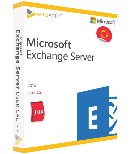 MICROSOFT EXCHANGE SERVER 2016 - 10 PACK USER CAL